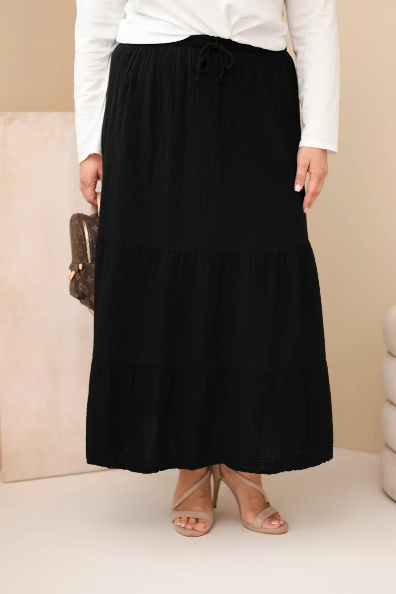 Kesi dámska plus-size mušelínová sukňa