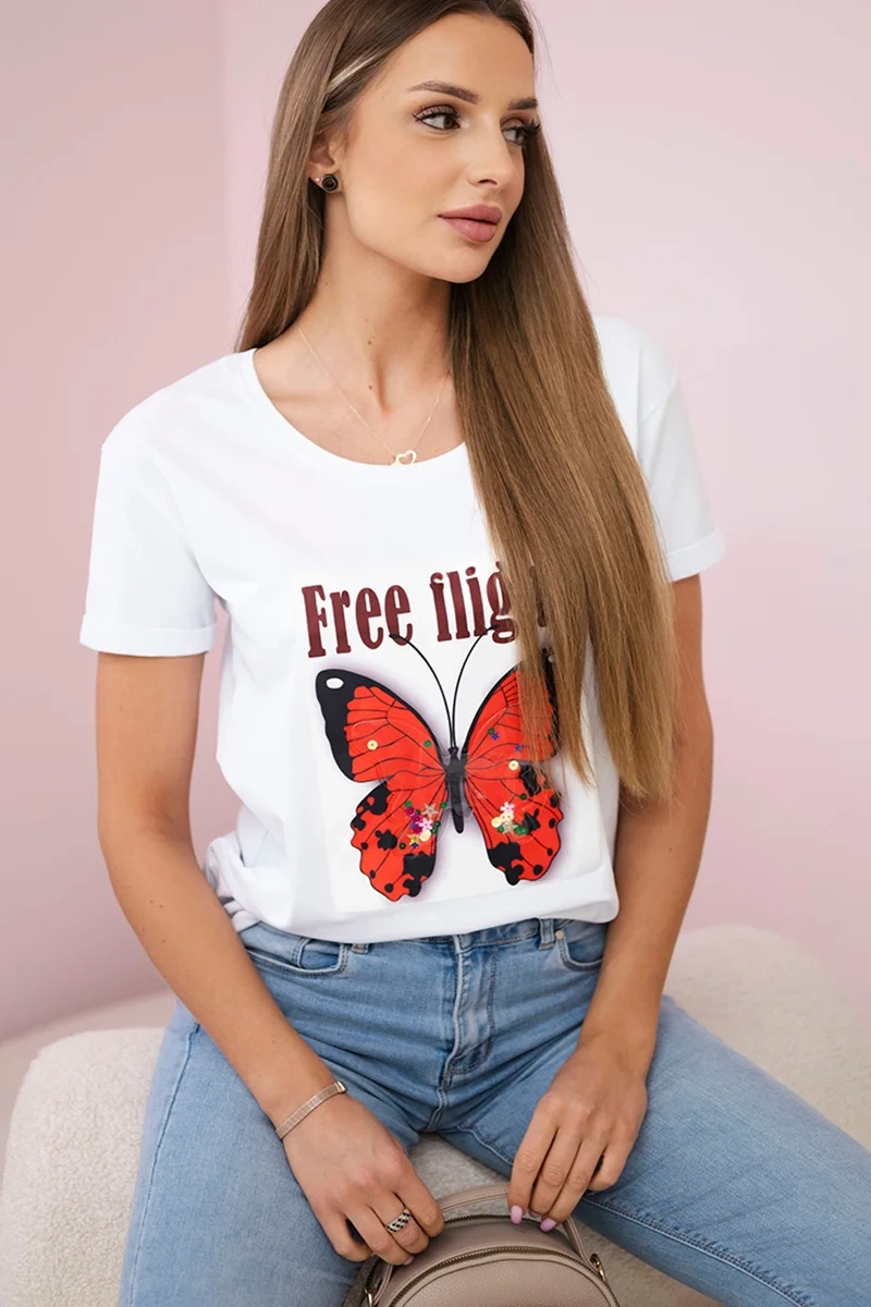 Blouse Free Flight white