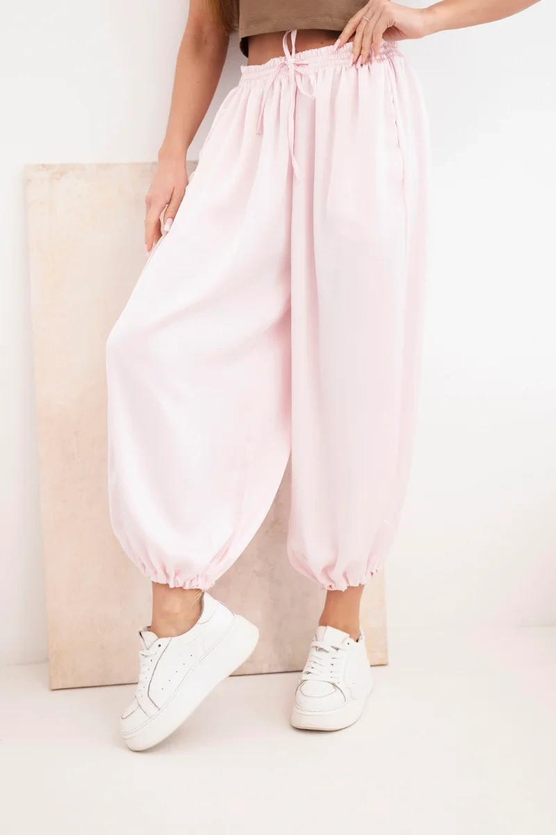 Широки панталони Kesi с еластична талия