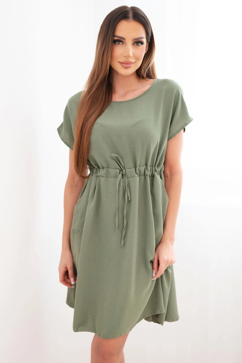 Дамска рокля Kesi Włoski с връзка на талията