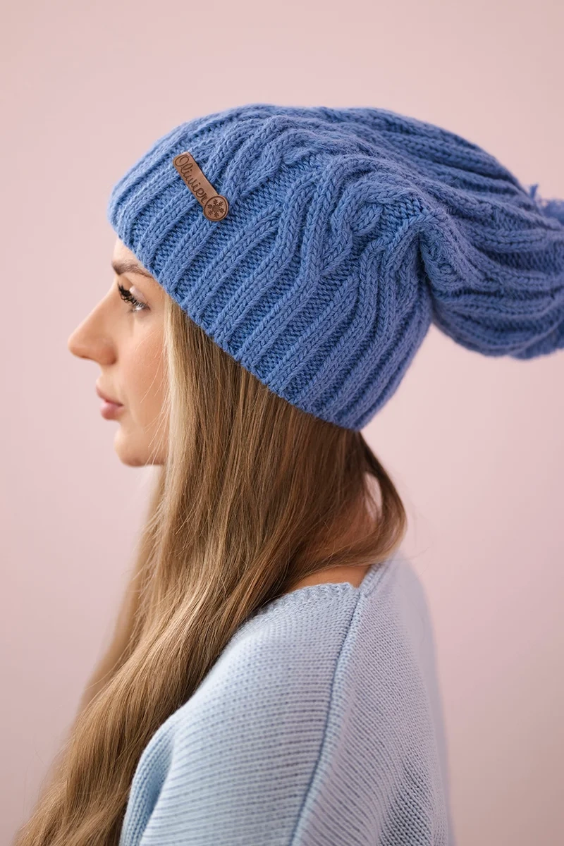 Kesi Cap with fleece Paulina K227 light jeans