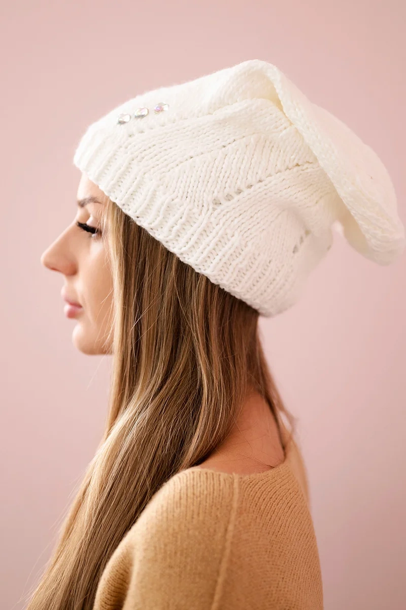 marka niezdefiniowana Women's cap Kryspina K394 white