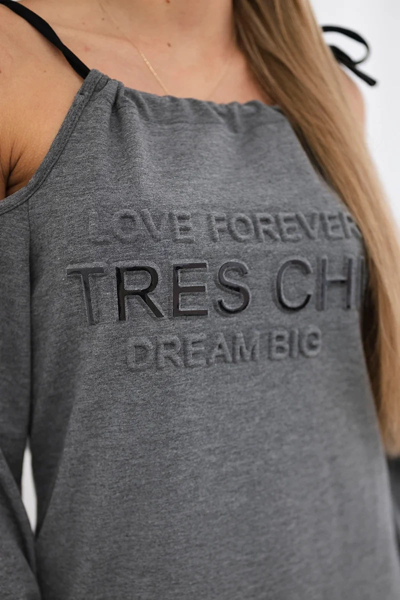 Tres Chic Dress - Graphite