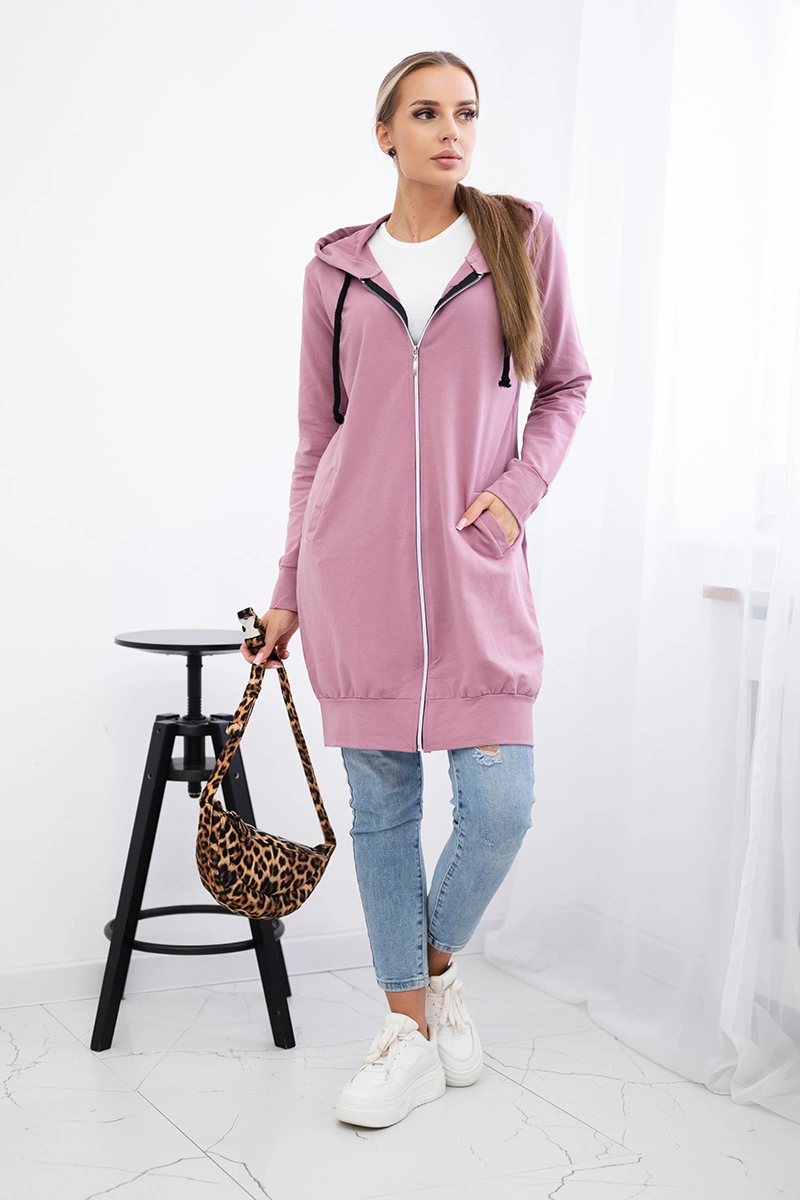 Women&#039;s long hoodie Kesi - pink