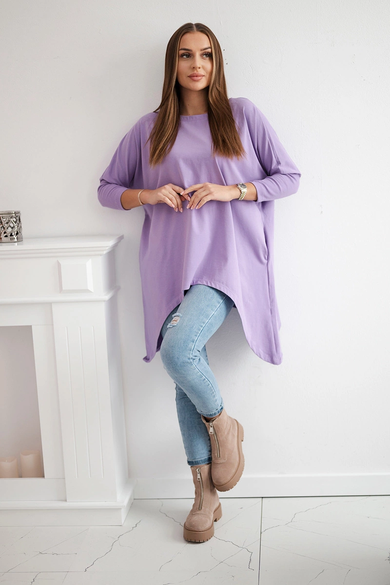Oversize blouse purple