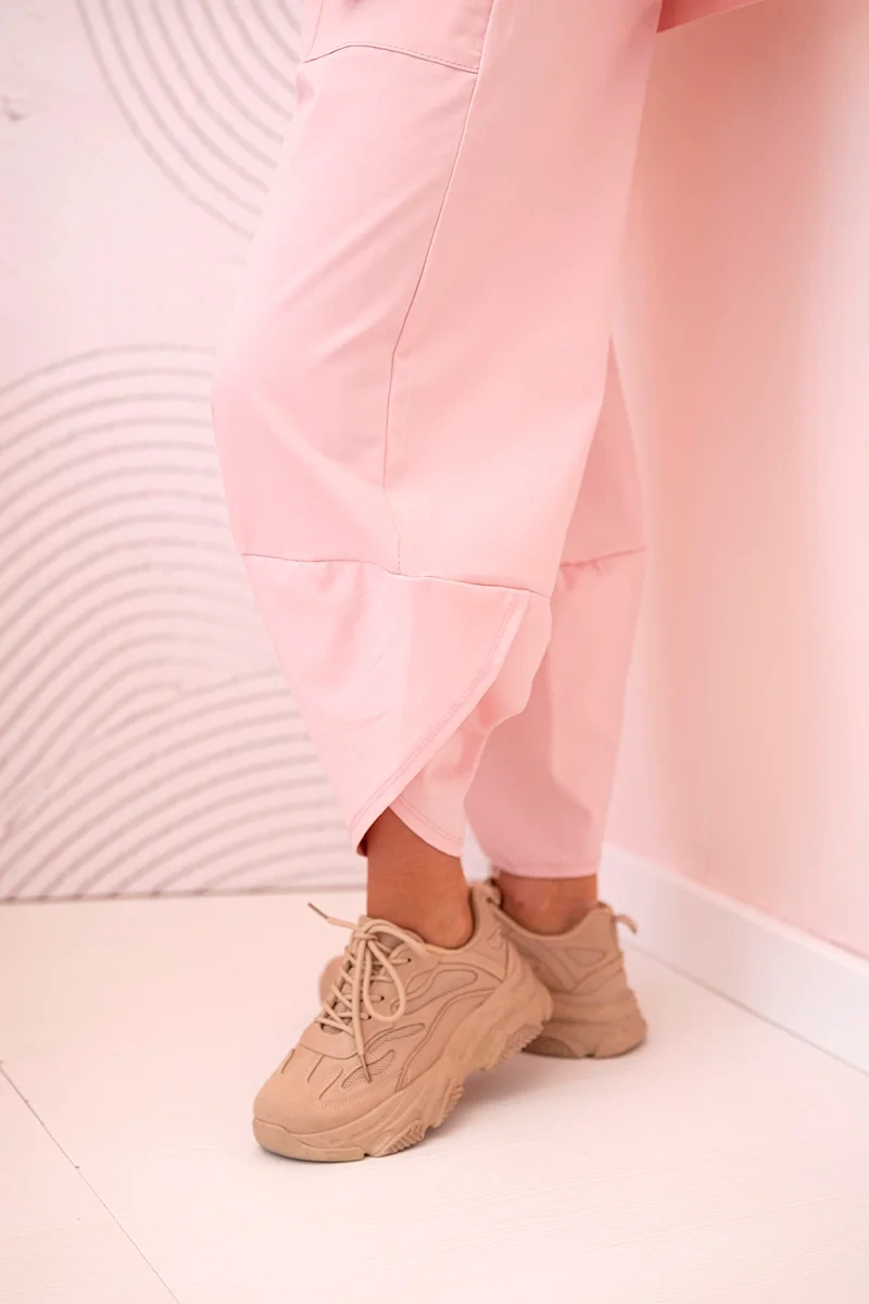 Women&#039;s set sweatshirt + pants Punto - dark powder pink