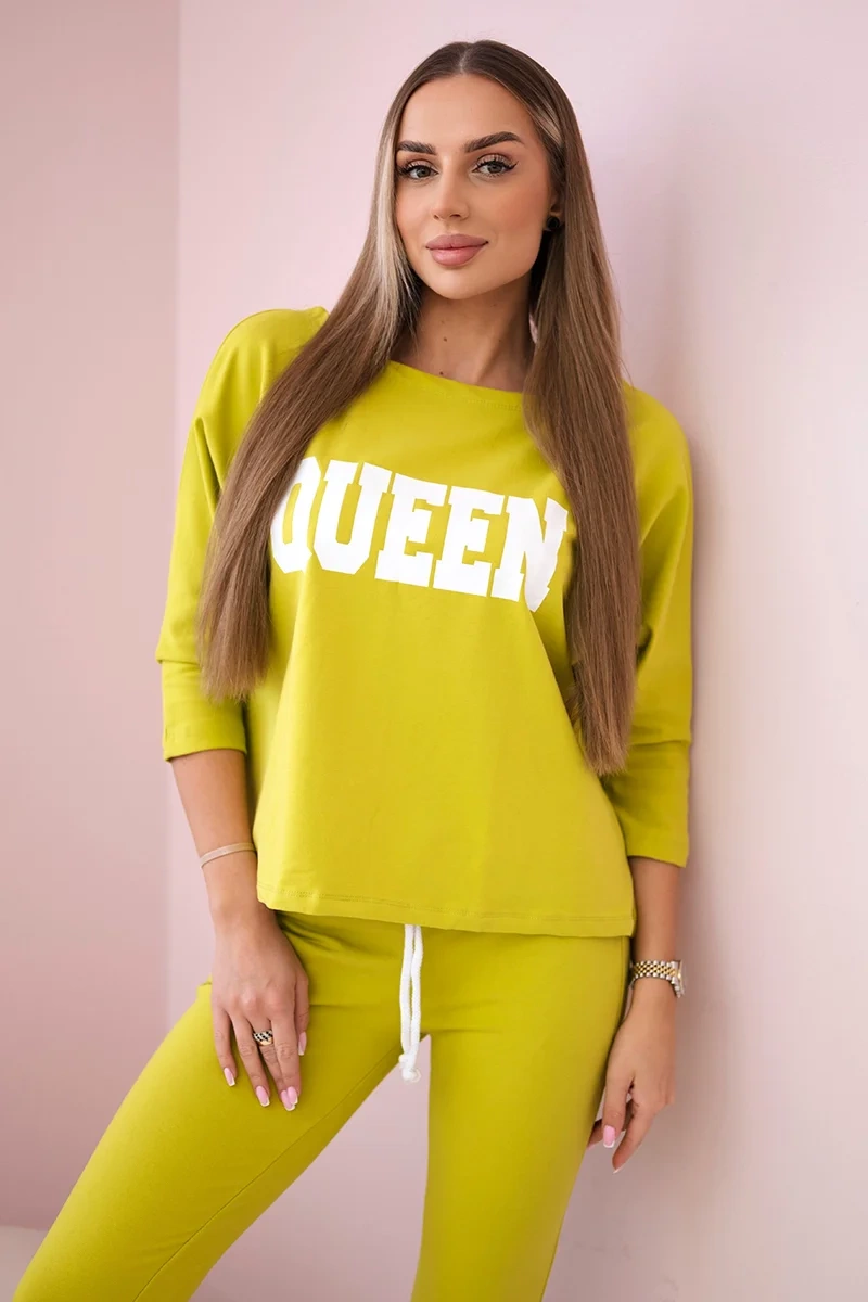 Queen kiwi print set