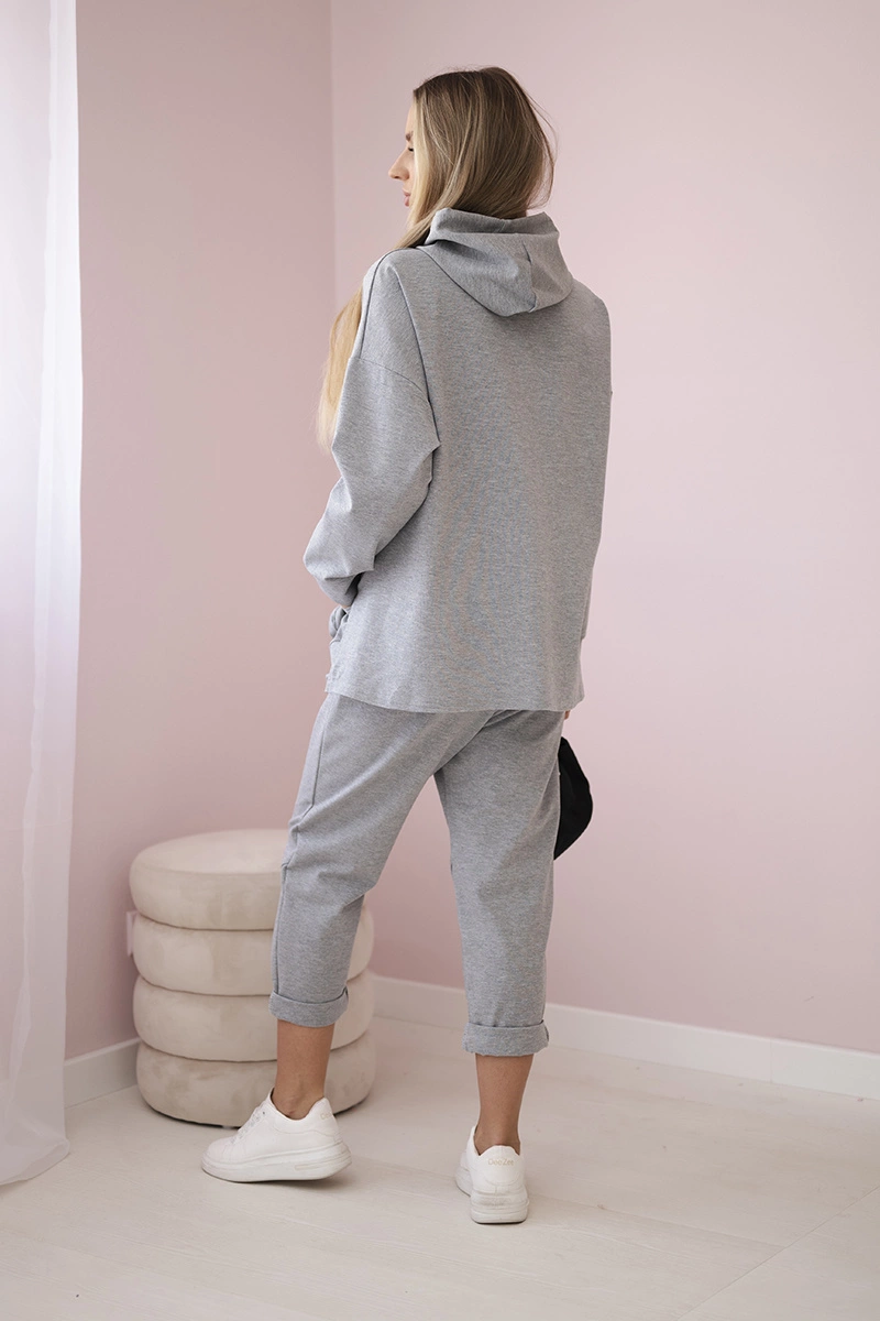 Set Punto Milano winter hoodie + pants gray