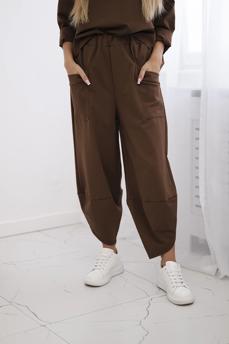 Kesi Włoski Set Punto Milano Winter sweatshirt + pants brown