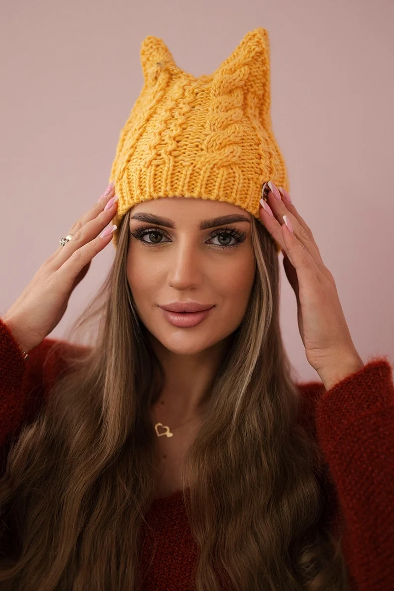 marka niezdefiniowana Čapica s fleece Rabbid K237 horčica