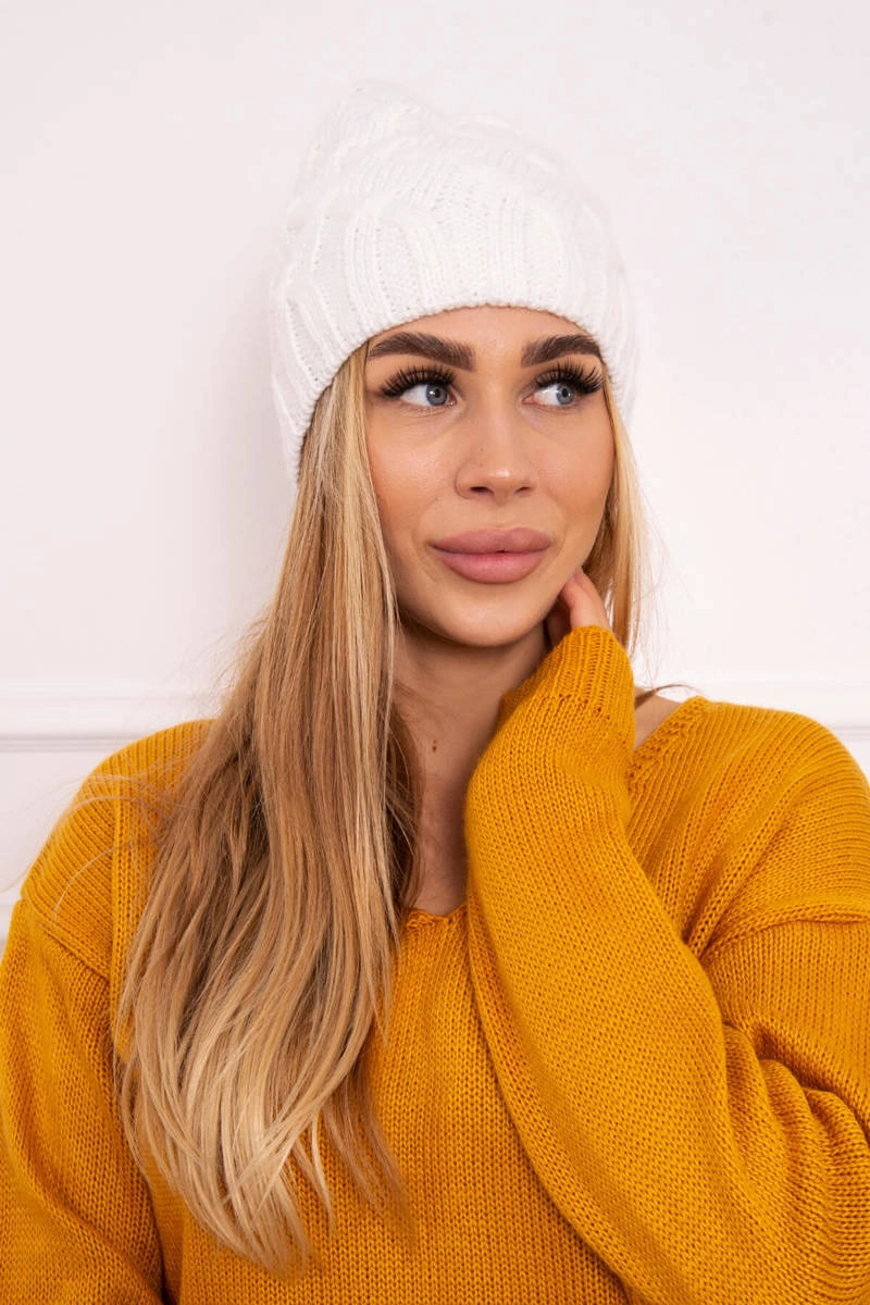 Kesi Fleecová čepice Agnes K239 bílá