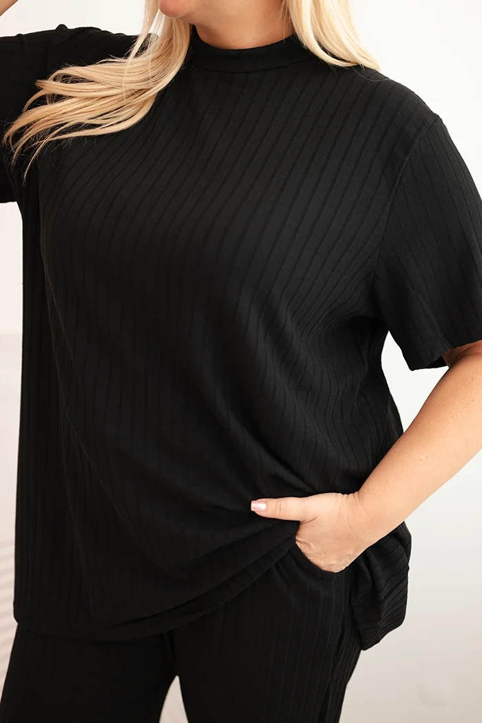 Kesi Three-piece women&#039;s Plus Size set black