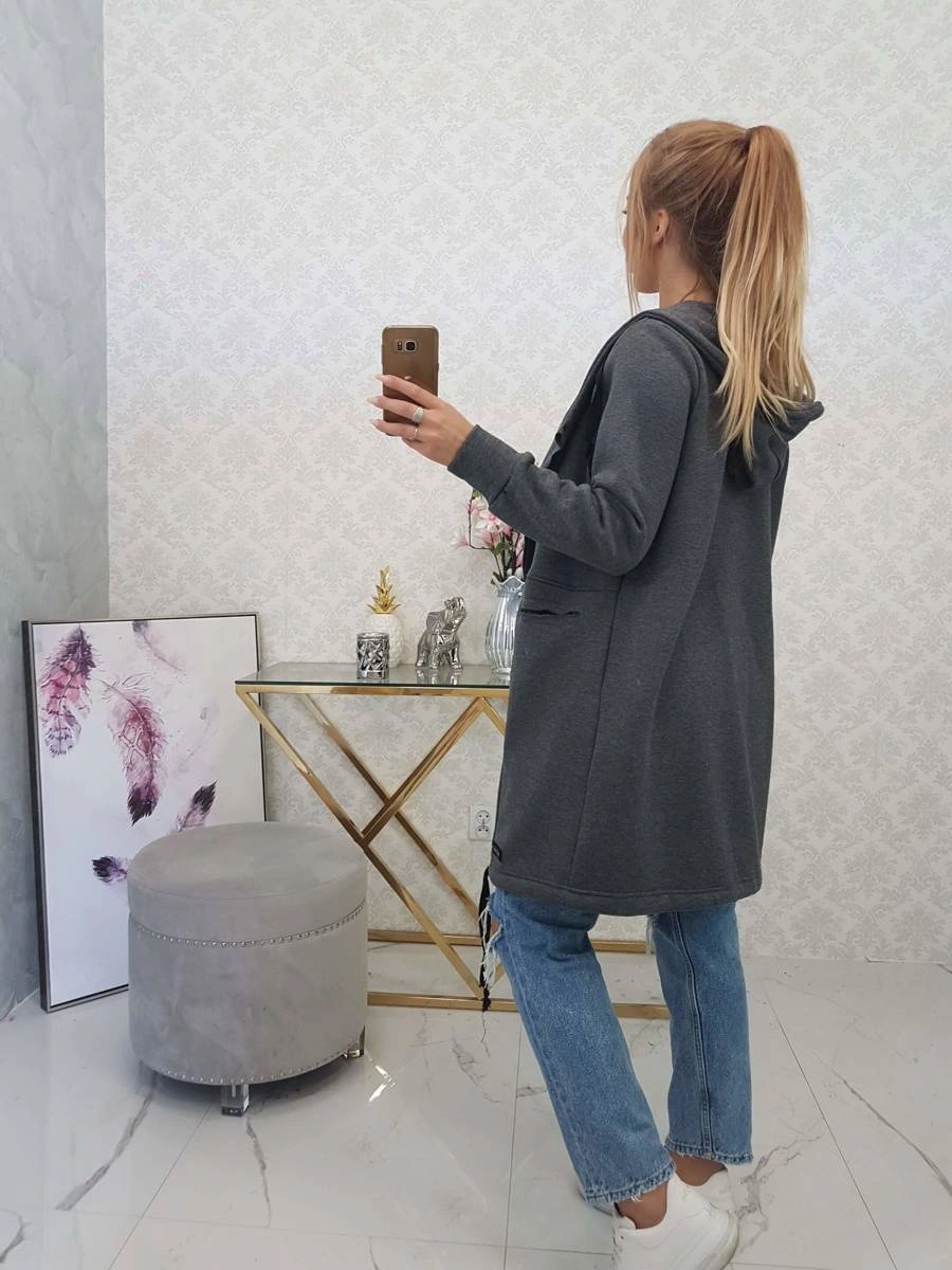 Insulated raincoat with graphite hood