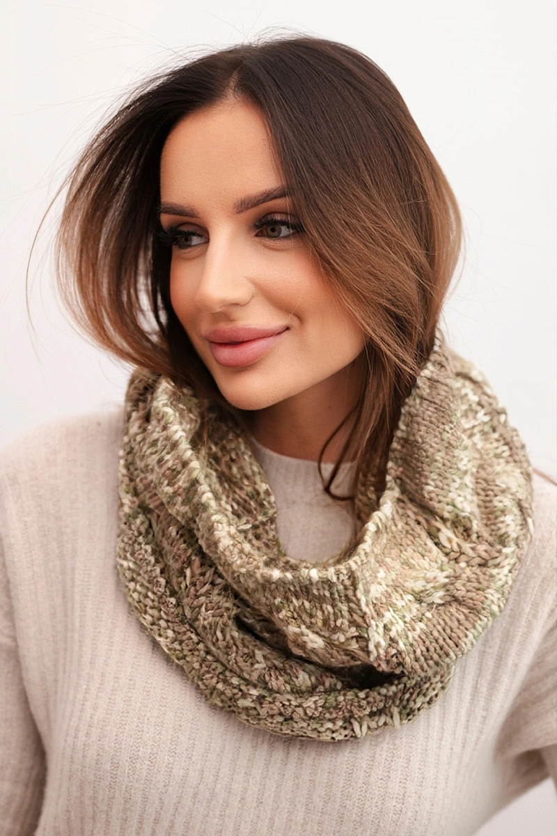 Dámsky zimný šál z vlnenej zmesi
