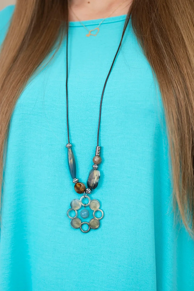 Kesi Włoski Set of blouse + pants with pendant mint