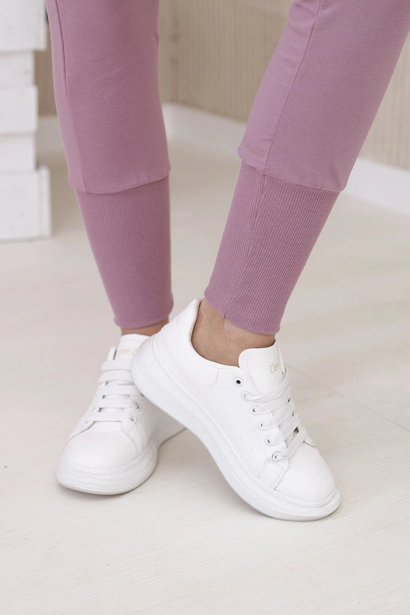 Set with wide cuffs in dark pink color