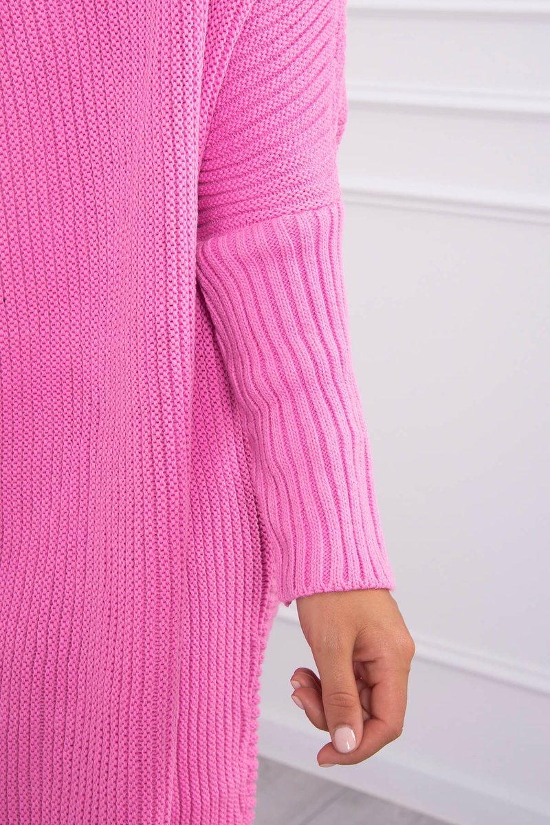 Sweater With Batwing Sleeve Light Pink