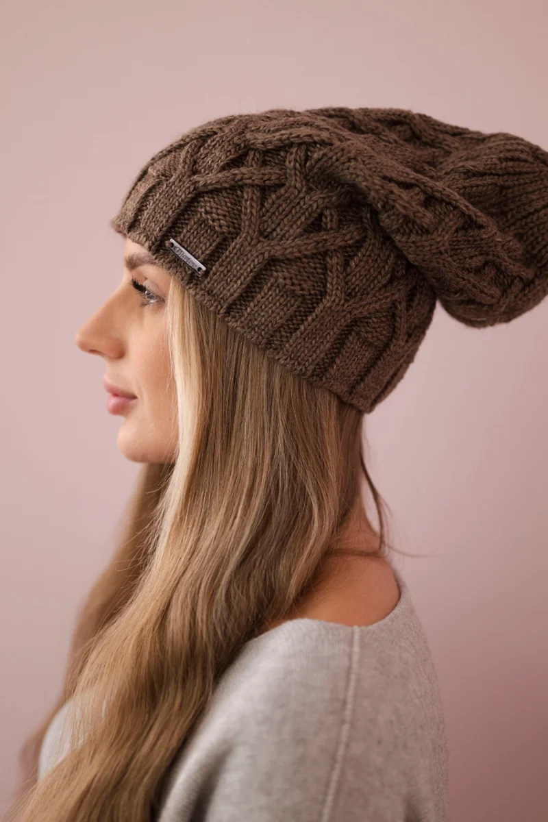 marka niezdefiniowana Cap with fleece Sonia K201 brown