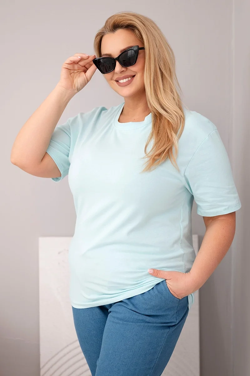 Kesi Plus-size dámské bavlněné tričko