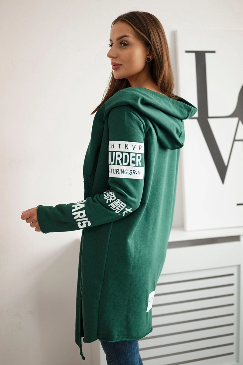 Coatee with green subtitles