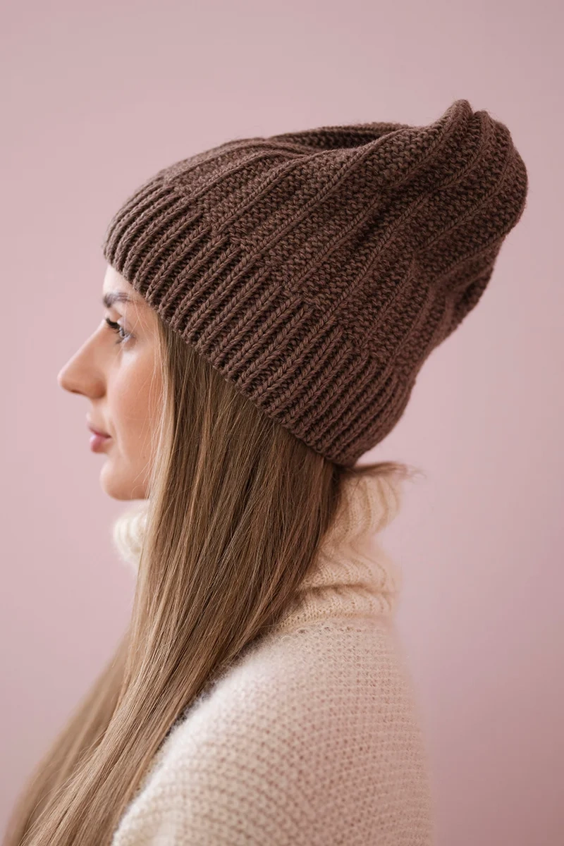 Kesi Cap with fleece Anna K238 mocca