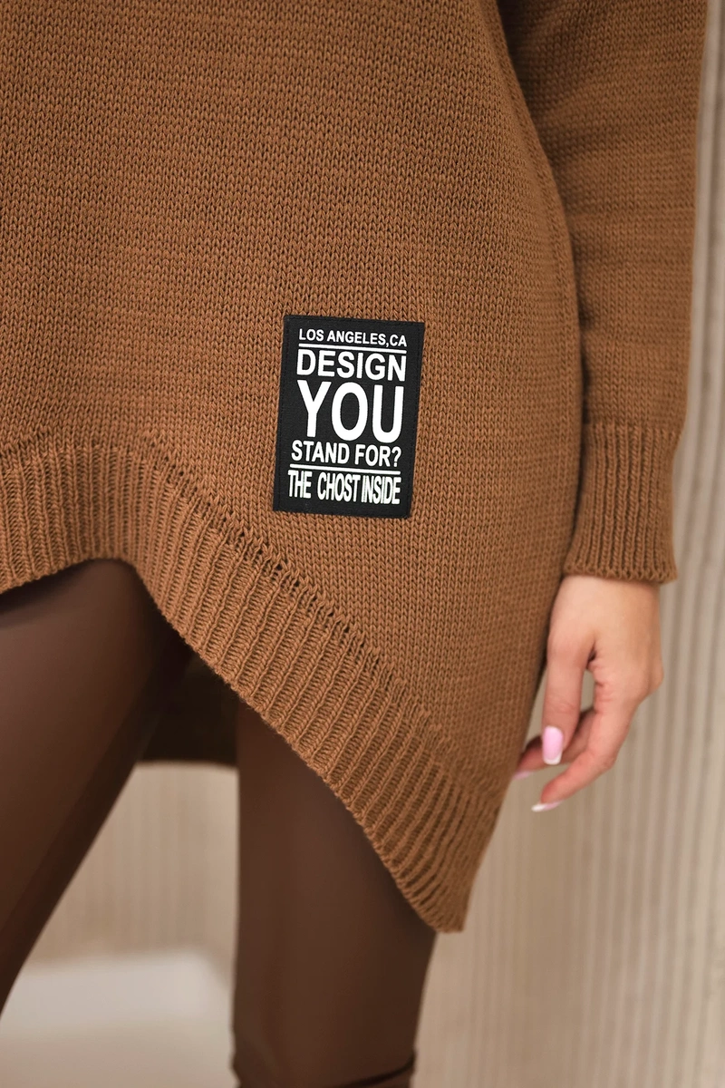 Kesi Włoski Turtleneck sweater chocolate