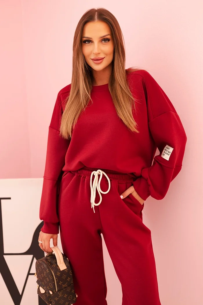 Kesi Włoski Set sweatshirt + pants plum butter
