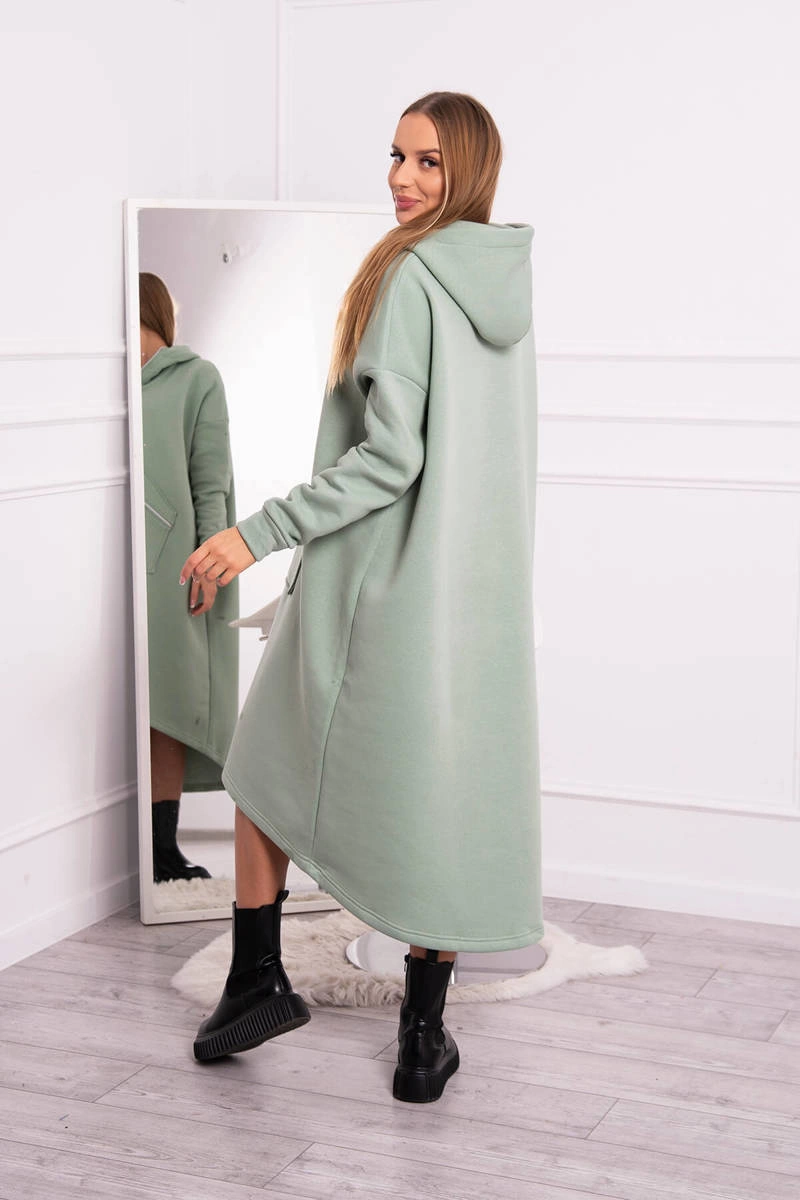 Insulated dress with hood dark mint