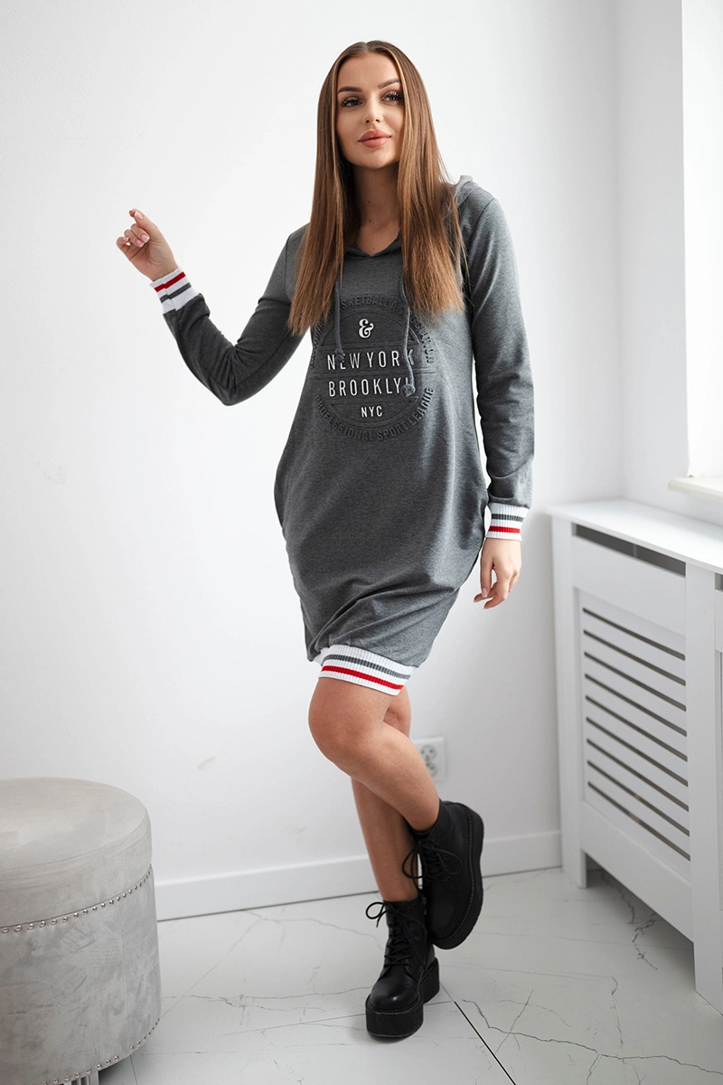 marka niezdefiniowana Dress Brooklyn graphite melange