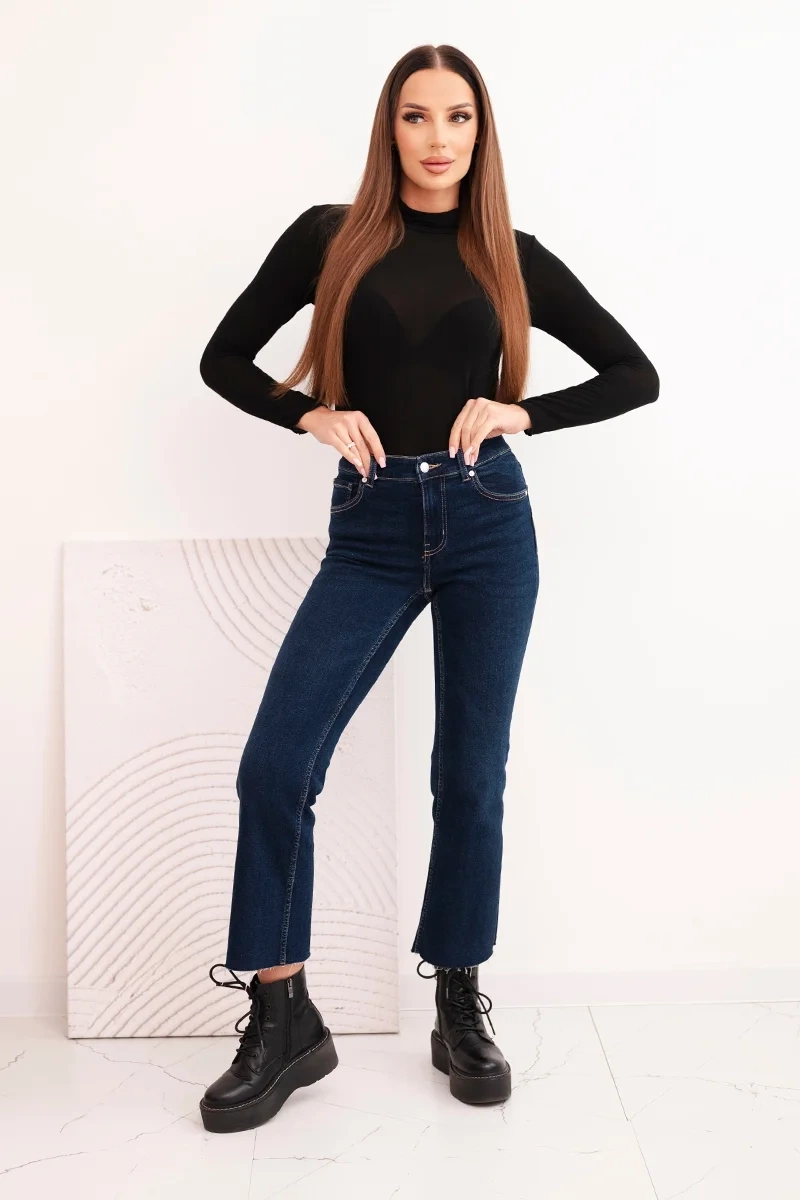 Kesi Włoski Women's turtleneck long sleeve blouse made of cashmere black