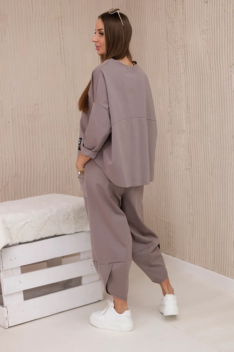 Kesi Włoski Set of new punto sweatshirt pants fango
