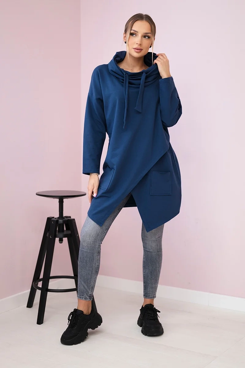 Tunic with clutch front Oversize jeans