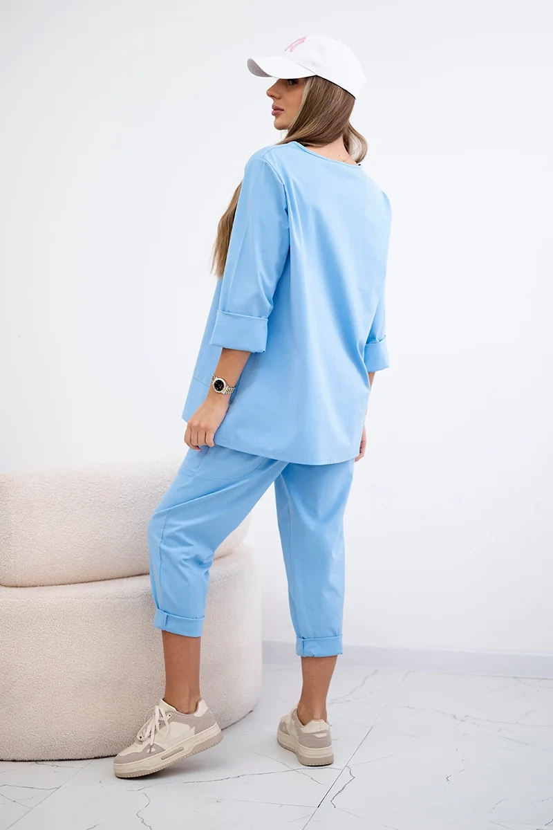 Kesi Włoski Punto set sweatshirt + pants blue