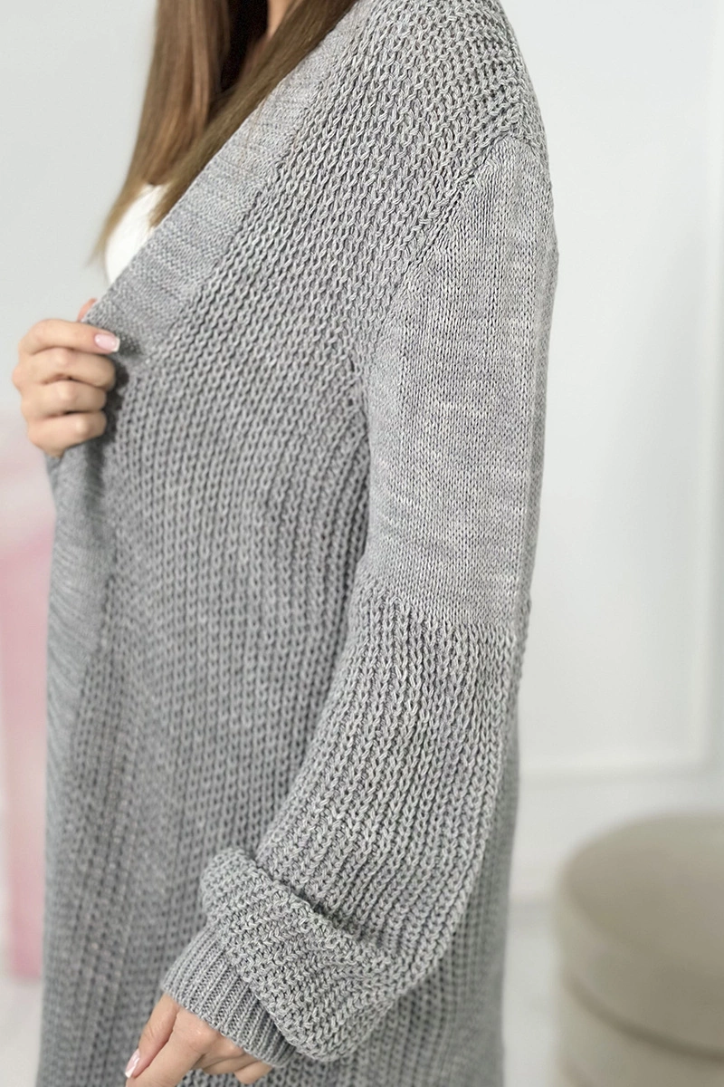 Long sweater dark gray