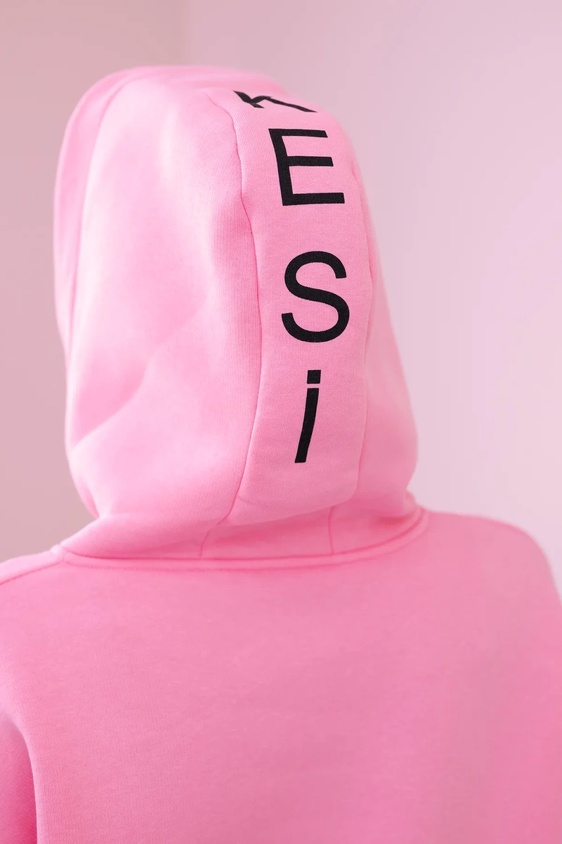 Cotton set with a light pink print