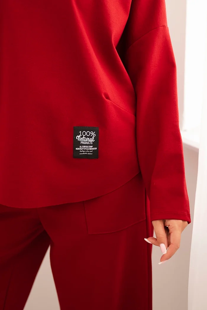 Kesi Włoski Punto Milano Winter set sweatshirt + pants burgundy