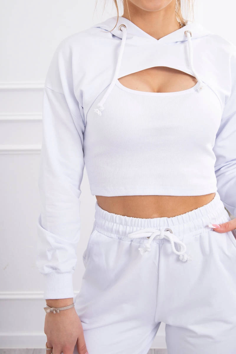 3-piece cotton set white