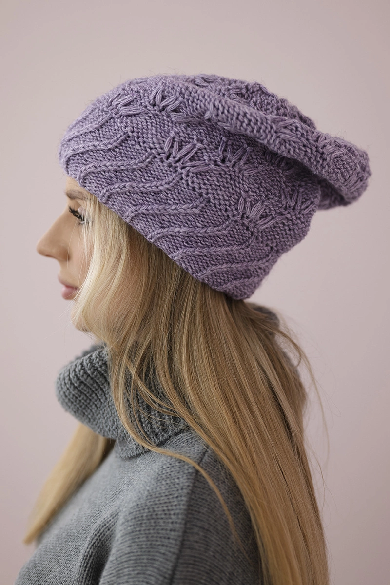 Women's cap Dagmara K332 purple