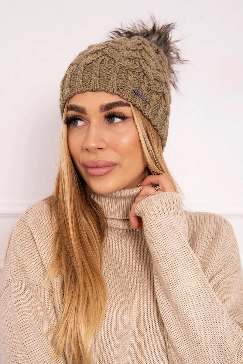 Kesi Fleecová čepice Daria K217 light khaki