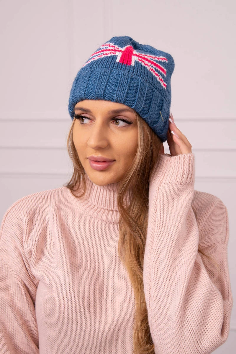 marka niezdefiniowana Dámská čepice Meghan K410 denim