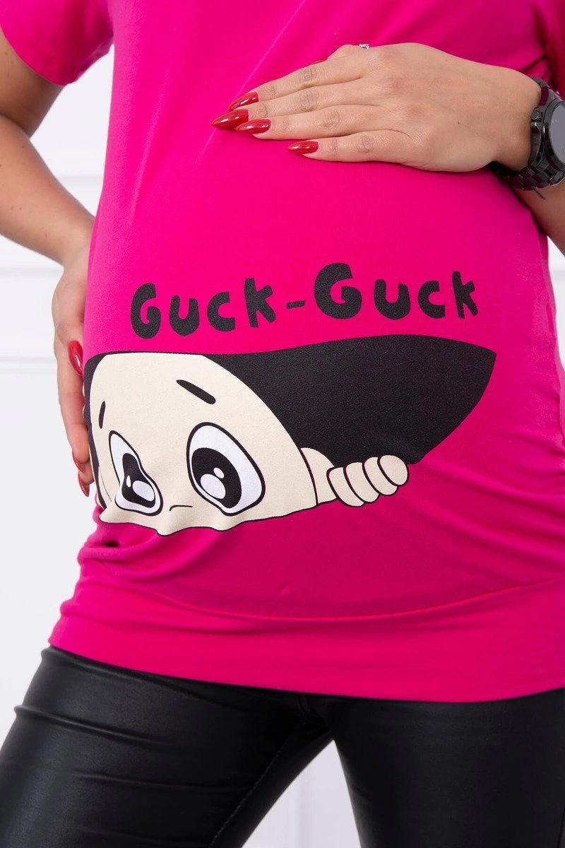 marka niezdefiniowana Maternity blouse Guck fuchsia