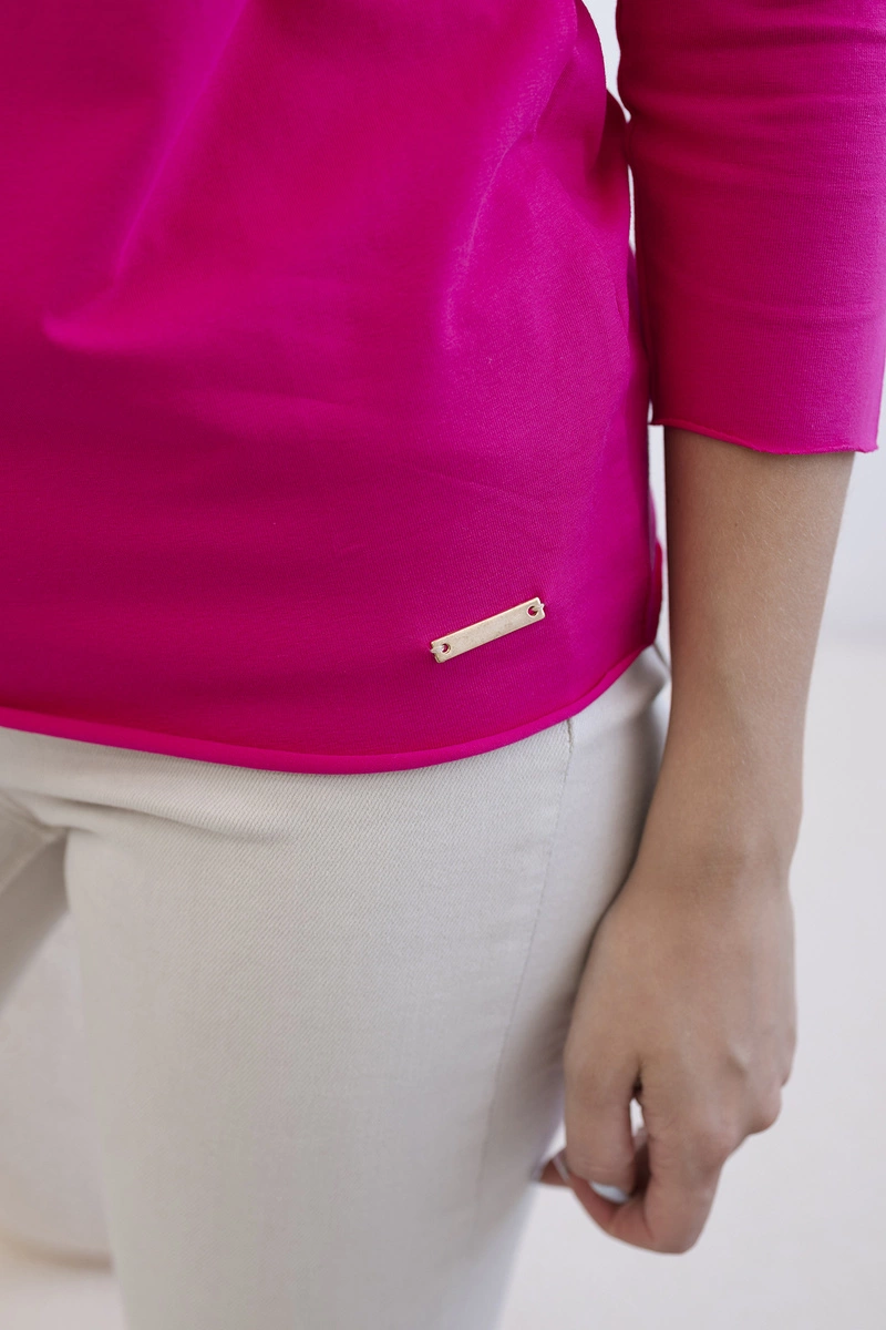 Casual fuchsia blouse