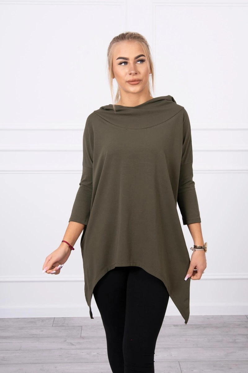 Kesi Sweatshirt with a print of wings khaki