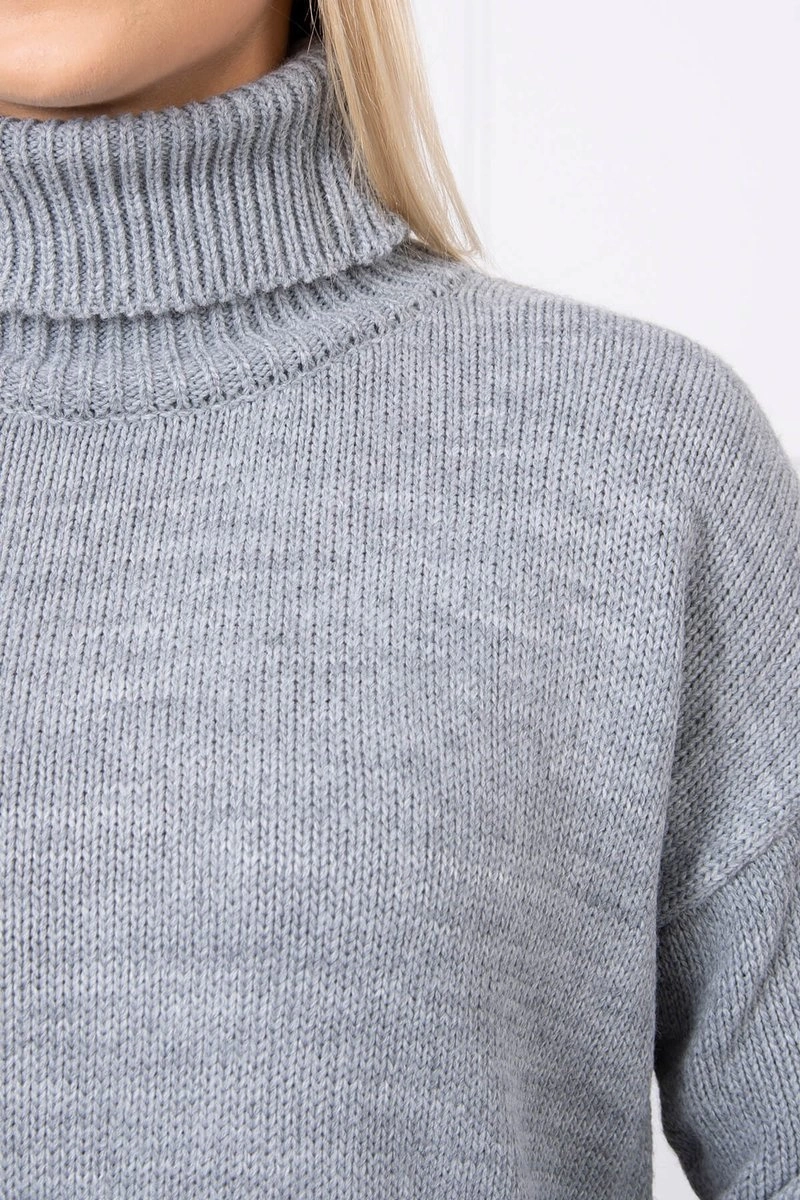 Kesi Sweater with a turtleneck gray