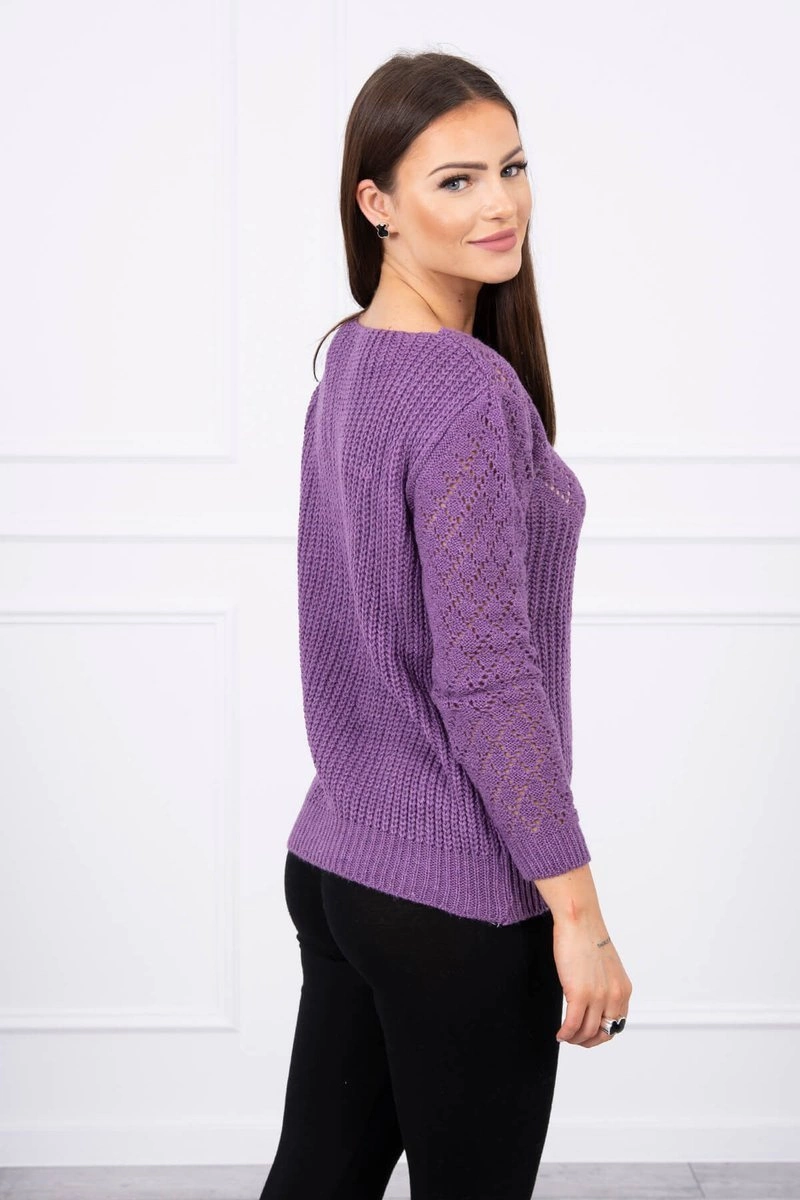 Kesi Openwork sweater purple