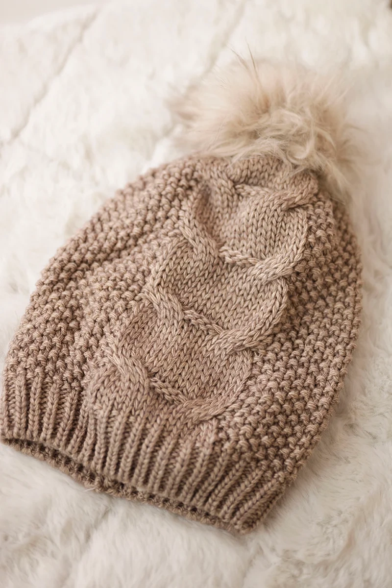 Kesi Cap with fleece Sandra K210 dark beige