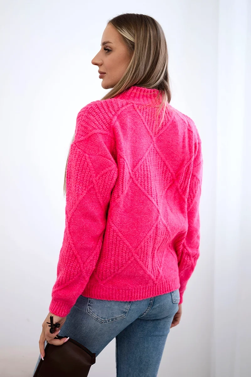 Fuchsia diamond sweater
