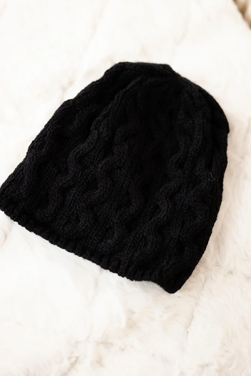 marka niezdefiniowana Cap with fleece Teresa K285 black