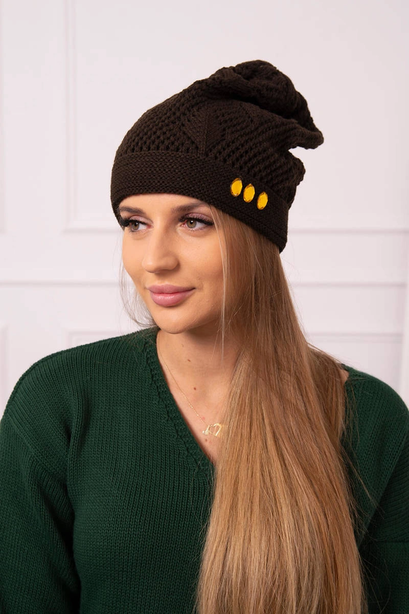 Kesi Dámska čiapka Maryna K407 hnedá