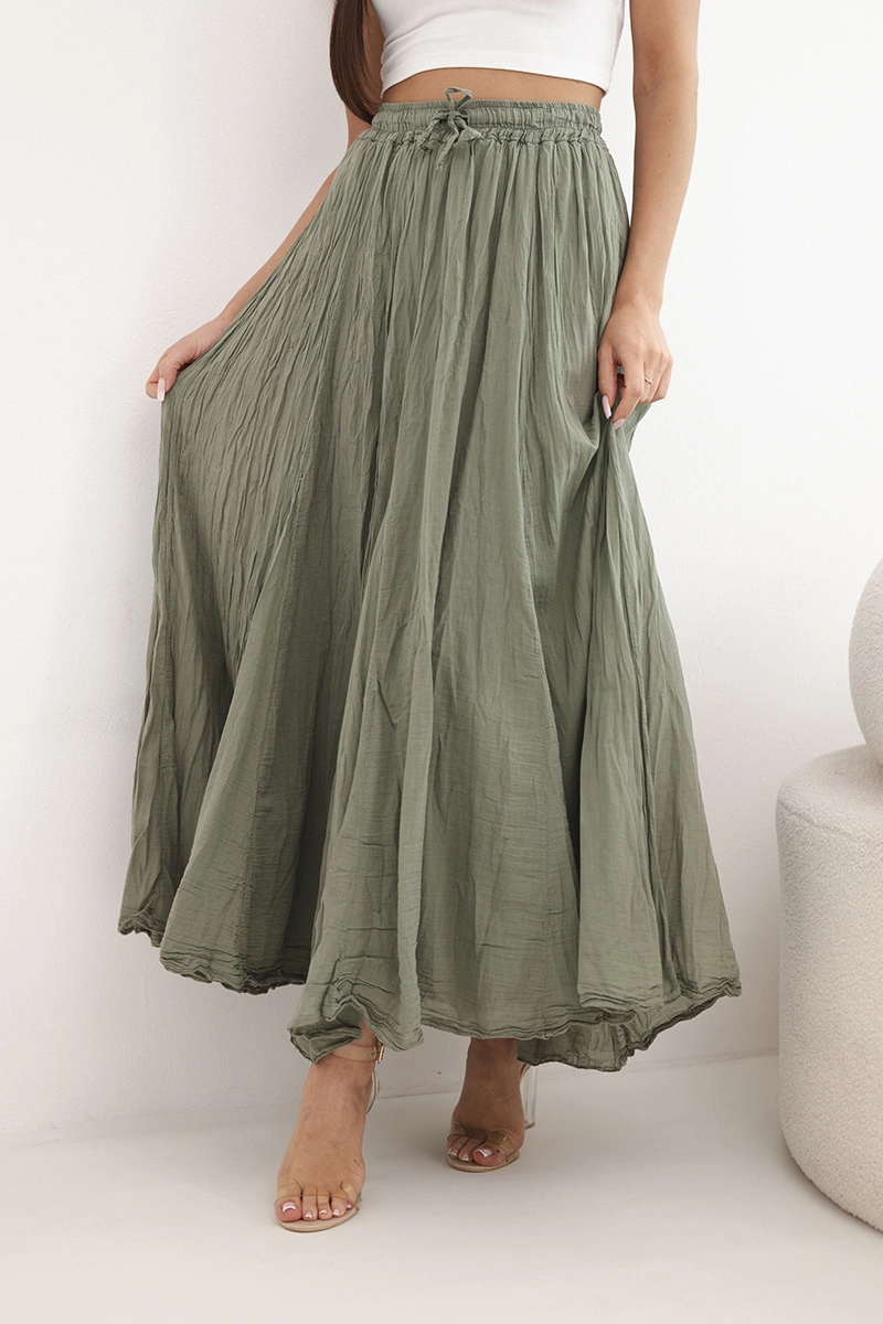 Дамска макси пола с ластик на талията